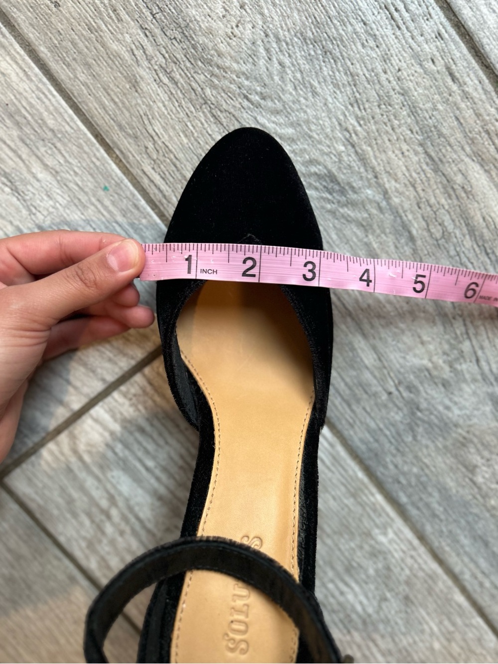 Soludos x Anthropologie Black Ankle Strap Block Heels, Women’s Size 6.5 - Picture 6 of 6